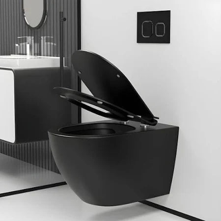 Wall hung matte black bidet toilet SLT700 model