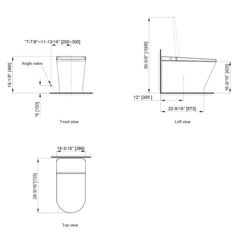 Axent tankless toilet dimensions guide for luxury homeowners